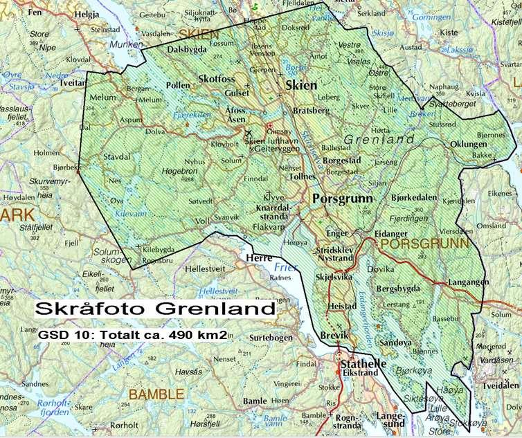 Skråbilder Grenland 2018 Skien og