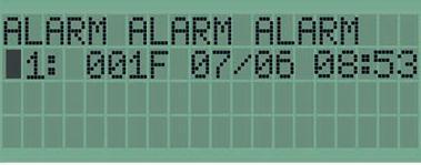 Alarm Når en alarm er utløst av en melder eller en detektor, blinker basestasjonen med LCD-displayet, piper og viser ALARM ALARM ALARM sammen med hvilken enhet som utløste alarmen.