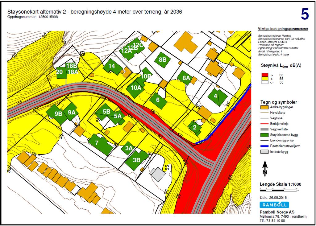 alternativ 2 uten tiltak. Fig.