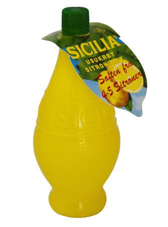 0,5 g fett Sicilia sitronsaft lages av saften av 5 sitroner og aroma fra
