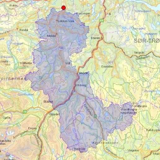 Lavvannskart Vassdragsnr.: Kommune: Fylke: Vassdrag: 121.