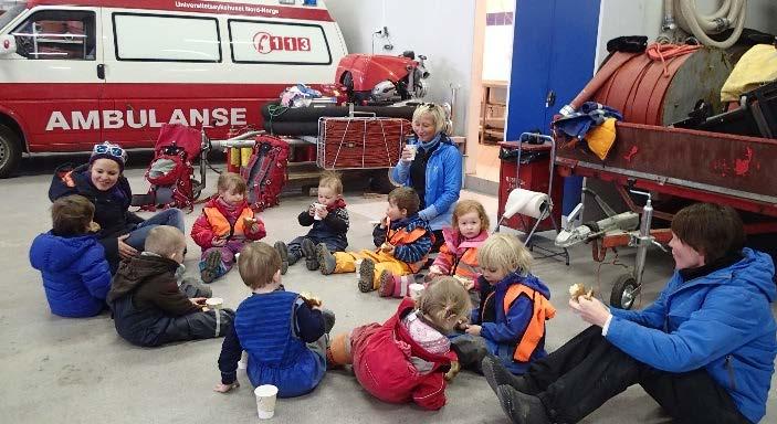 Vi deltar gjerne på brann og evakueringsøvelser til barnehagene i Longyearbyen.