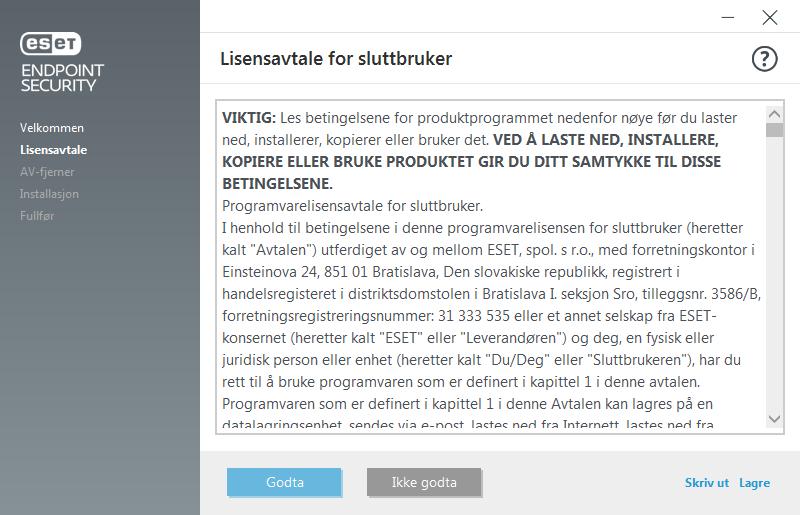 3. ESET AV Remover vil begynne å søke etter