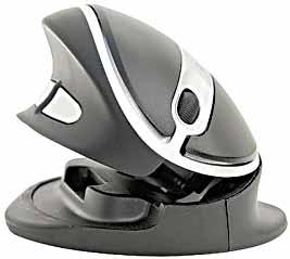 KENSON Oyster Mouse, wireless Trådløs datamus som ligger godt i hånden og har et spesialutviklet ergonomisk grep. OysterMouse er det vi kaller for vertikalmus.