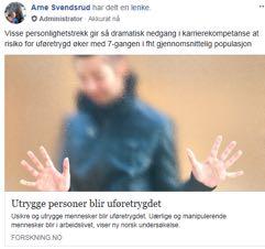 Personlighetsforstyrrelser øker