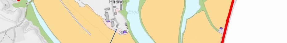 2 Konsekvensvurdering av flom ved overtopping eller brudd ved Lauta (flomvann inn fra nord) Flomvollene Mojordet og Storenga beskytter det