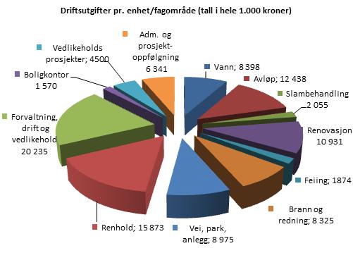 Fokusområder for virksomheten i 2018 I tillegg til planlagte prosjekter er organiseringen lagt opp på en slik måte at staben i virksomheten skal gi service til driftsavdelingene.