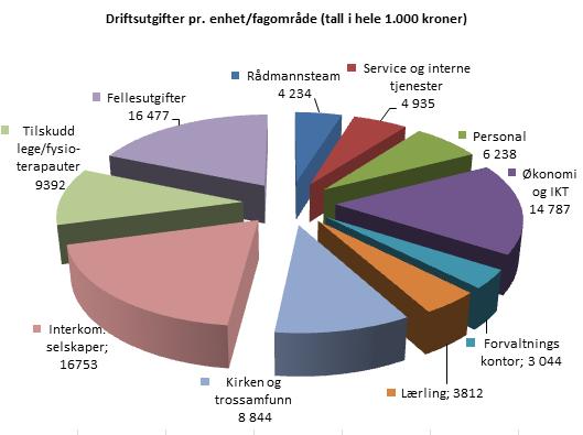 trossamfunn (8,5 mill), lærlinger (3,8 mill kroner) og kjøp fra andre selskaper som IKOMM, bedriftshelsetjenesten, krisesentertilbud for menn (12,3 mill kroner).