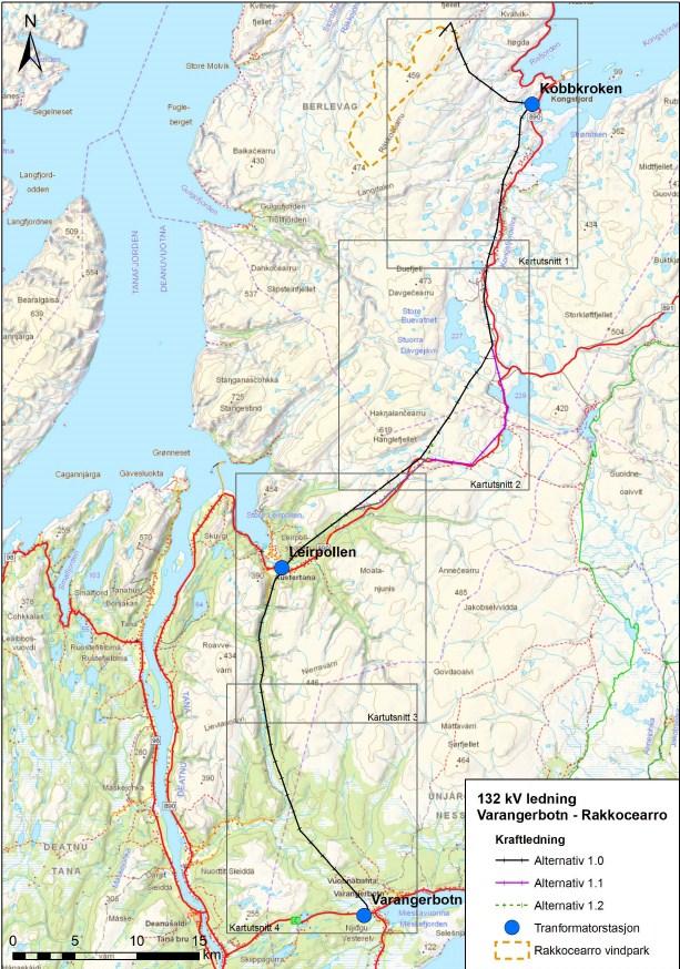 Side 4 imidlertid at Statnett bygger en ny 420 kv-kraftledning mellom Skaidi og Varangerbotn, eller at det blir