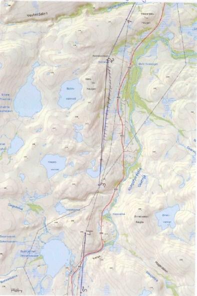 Side 62 løsning. I følge hytteeierforeningen var Frode Utsi, leder for reinbeitedistrikt 7, med på befaring i området. Han skal ikke ha hatt noen innvendinger mot traséforslaget.