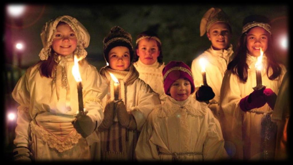 Santa Lucia (fra Jul i Svingen) Når mørket er som mørkest og ingen klokke slår, da virker det som natten har vart i hundre år.