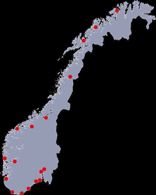 Status 17 tiltaksplanområder Område Status Status Harstad Ferdig Tromsø Oslo Kristiansand Ferdig Ferdig Nesten ferdig Trondheim Opprydding pågår.