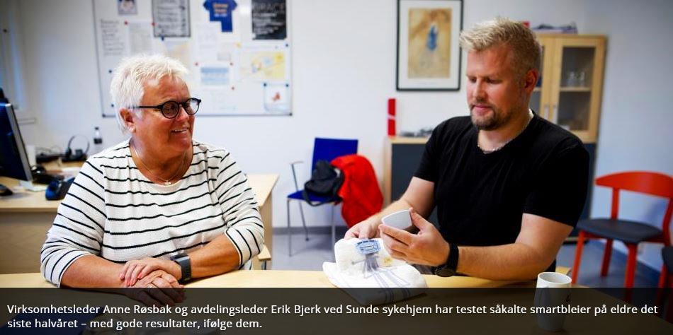 Nå skal eldre få kartlagt innholdet i bleiene sine! av B. Christian Jenssen, politisk nestleder i Akershus PP. Nå får de eldre «smartbleier»!