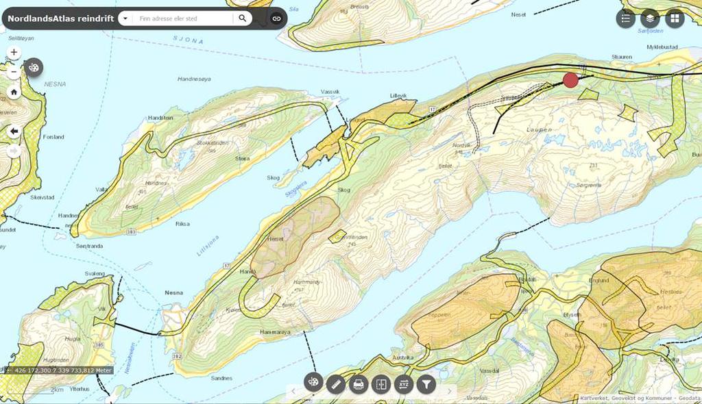 4 Avbøtende tiltak til svømmeleia til Handnesøya. Reingjerdet og arealet som er ervervet til reindriftsformål på Ytterklubben må derfor beholdes for å sikre tilgang til svømmeleia til Handnesøya.