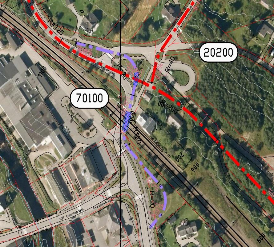 8 Magnor, utsnitt med vurdert g/s-løsning i