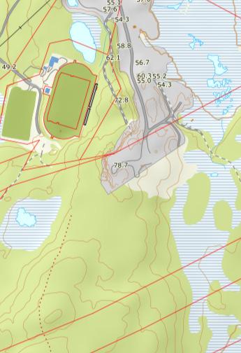 Dagens bruddkant Driveretning Botnhågen masseuttak Driftskart - Dagens situasjon