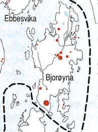 2% av dei målte bustadene i Fjell låg over tiltaksgrensa på 100 Bq/m³.