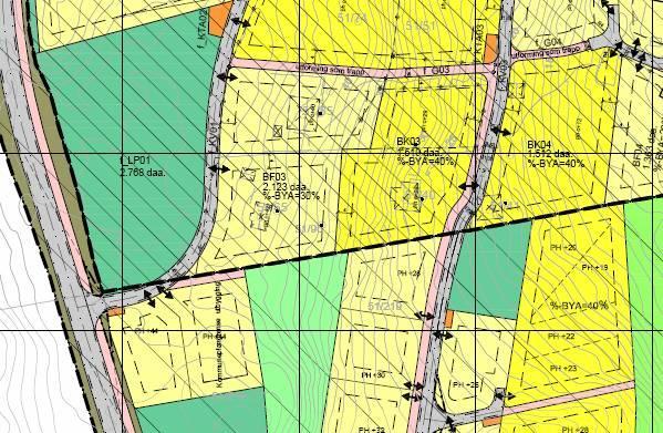 Breivika Flyndrevika Figur 21: Utsnitt av plankart for reguleringsplan for Flyndrevika og Breivika. Blå stilpa line visar grensa mellom de to planane.