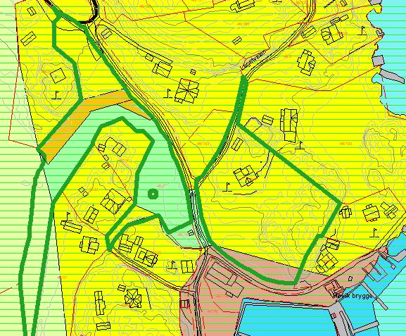 kartbank på Røyken Kommunes nettsider, ønsker grunneier en utvidelse av boligområde gjeldende