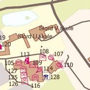 Fig. 7 Idrettsanlegg A Leirvik - Heiane Skjepåsen Tveitavatnet E 39 51 > R 116 Y @ 102 > 124 126 R > 101 g104 Bjelland F65 Gullberg F59 Skiphaugsvatnet Håklubben 3 1602 12402> Langeland skule J F59