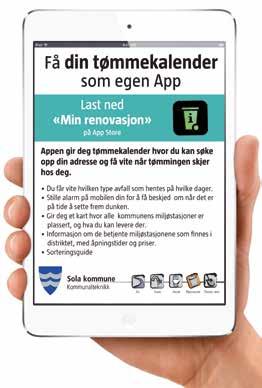 MIN RENOVASJON Last ned APP på din telefon Legg inn din adresse Dine returpunkter i nærheten av deg Oversikt over