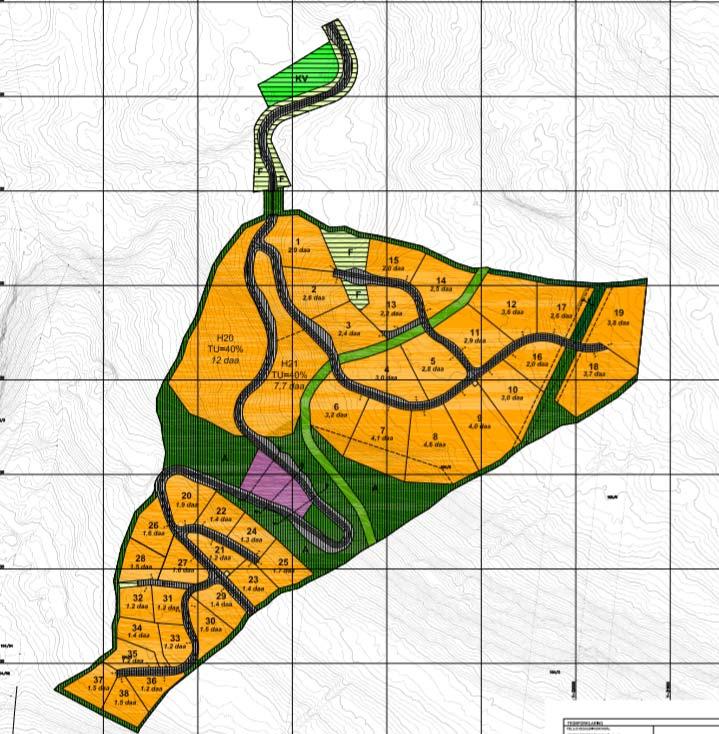 Side. 3 PLANER I NÆROMRÅDET Reguleringsplan for Kvitfjell Panorama H18 H24 Atkomst til planområde H25 går via Svartskardvegen og reguleringsplan for Kvitfjell Panorama H18 24.