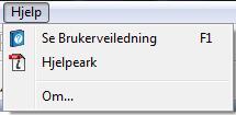 Hjelp menyen Du kan bruke Hjelp menyen til å få tilgang til den elektroniske håndboka, hjelpeark og