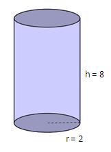 Eksempel Figuren til høyre viser en sylinder.