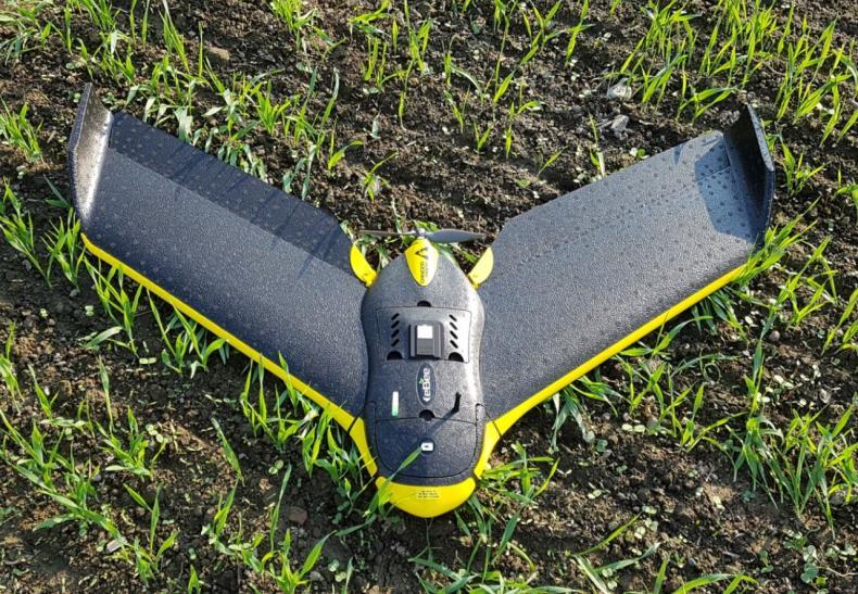 Dronen Fastvingedrone Flygehøyde: 100m