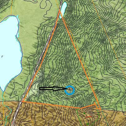 66. Gnr. 41/55 tomt 4 ved Trytehølet. «Sirkeltomt» Truls Tørrisplass, Nesbyen Tomta er fradelt, men ikke bebygd og ligger i glissen fjellskog 880 moh. Jfr. innspill 19 og 82.