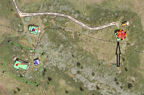 53. Gnr. 95/33 Kringsjå ved Gørrbu «Sirkeltomt» Dødsbo v/ Arve berg, Nesbyen Gnr. 95/33 bebygd tomt. Tomta ligger på setervoll ute av drift. Jfr. innspill nr. 54. Sefrakregistrert seterbu og fjøs ca.