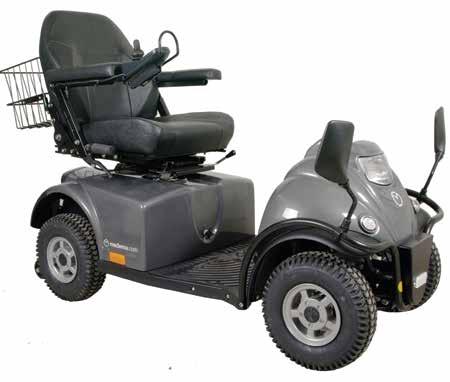 Elektriske rullestoler Mini Crosser M-Joy Mini Crosser M-Joy - med joystick Robust utestol med svært høy komfort Med joystickstyring Velegnet for brukere med nedsatt arm- og håndkraft Meget stort