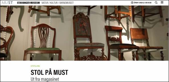 og kulturhistorisk samlinger» (Haugalandmuseene, 2016). MUST har ca. 1000 stoler som er spredt på de forskjellige avdelingene og magasinene i museet.