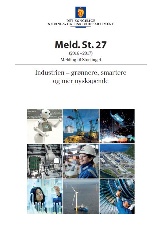 Prosess21 Mandat Prosessindustriens veikart à Industriell nyskaping og utvikling http://www.gronnkonkurransekraft.