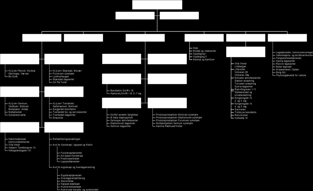 Organisasjonskart Helse- og