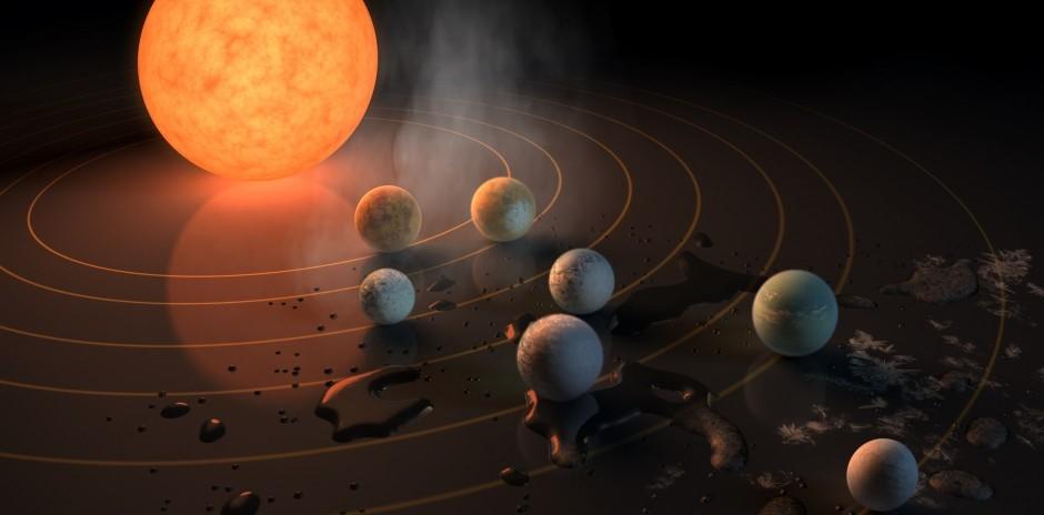 Credit: NASA/JPL/Caltech Aktivitetsark 1a gir elevene informasjonskort som forteller distansen fra sola til jorda og de andre planetene regnet i AE (Astronomisk Enhet).