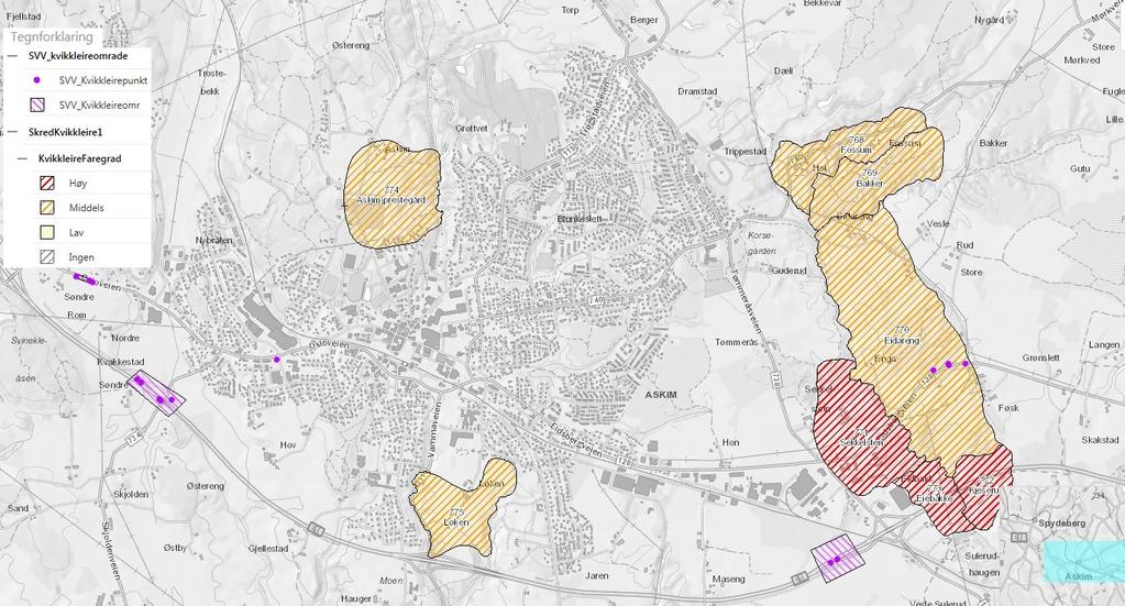 Geoteknisk rapport, nr. 10067-GEOT-1 Ca. 600m Figur 2: Oversikt kvikkleiresoner runde prosjektområde, (kilde: NVE) 2 KRAV TIL UTREDNING 2.