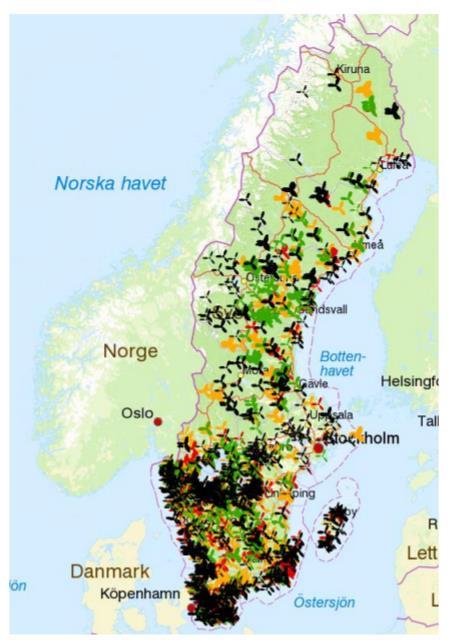 Vindkraftverk i Sverige Et glimt av fremtiden for Norge Status Sverige mars 2018 3500 vindturbiner i Sverige Ytterligere 3000 har fått tillatelse Over 3000 ligger til