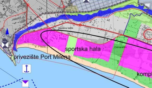 Kao poboljšanje postojećeg saobraćajnog rješenja, u Postorno urbanistiĉkom planu Opštine Ulcinj, dato