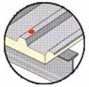 For utvendig montering av sandwichpaneler til stålkonstruksjoner 1,5-6,0 mm tykkelse. St 37.