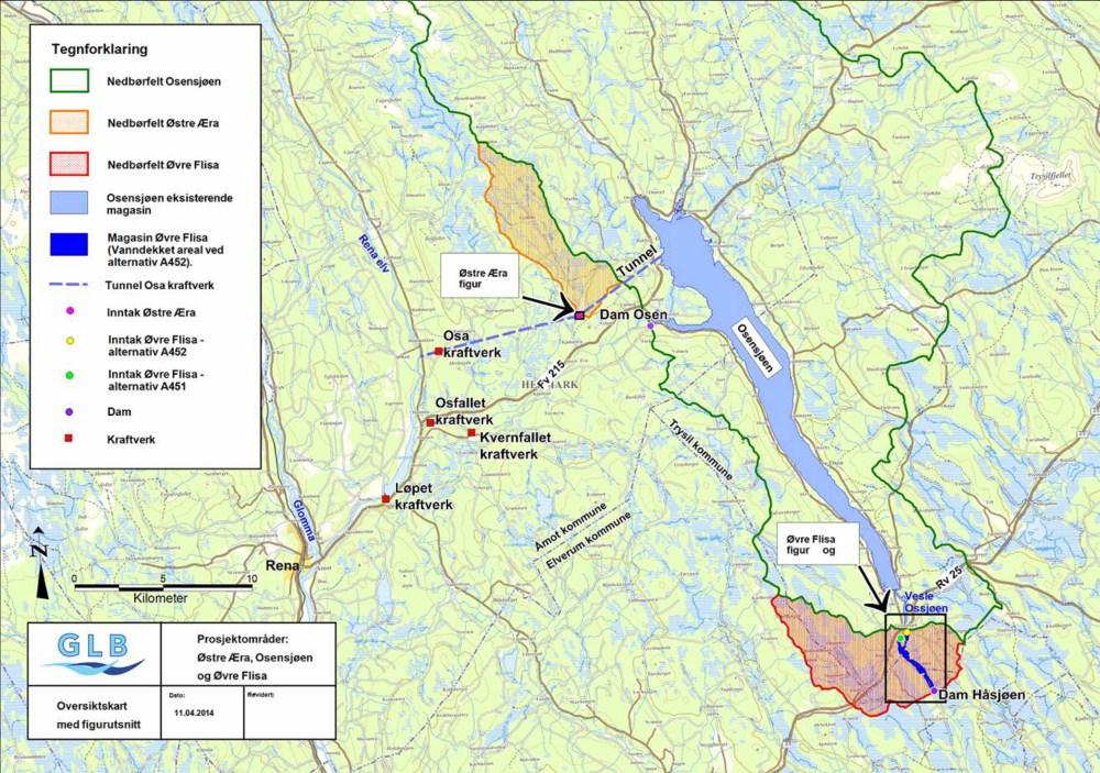 Utredning Sakens bakgrunn Konsesjonssøknaden berører kommunene Åsnes, Våler, Elverum, Trysil og Åmot.