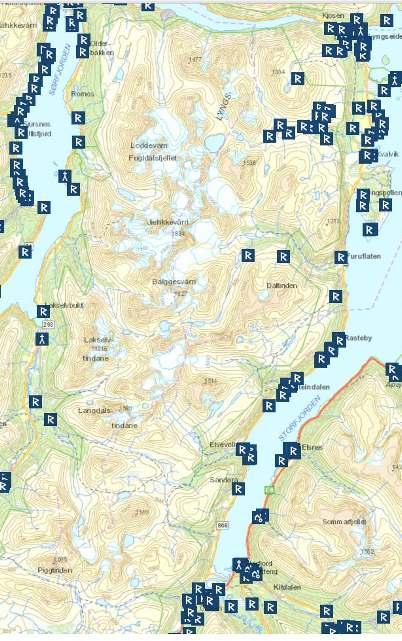 Rapport 04/04/2016 30 I Tromsø-, Storfjord og Balsfjorddelen av verneområdet er det ikke registrerte
