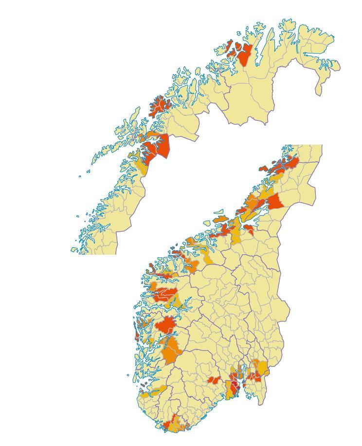 Kommunereformen Fra 426 to 345 kommuner