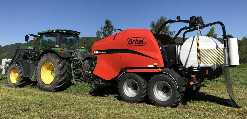 Orkel HiQ Smartbaler er ei profesjonell rundballepresse med hydraulisk regulering av kammertrykk og kammeråpning.