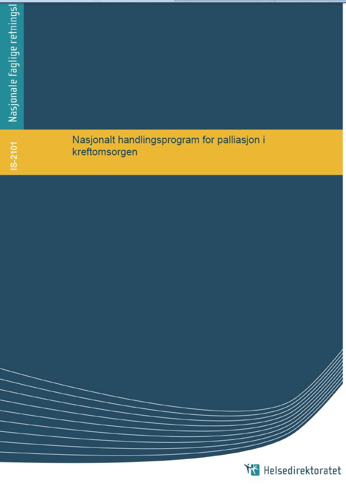 Bakgrunn og formål Kompetansenettverk av ressurssykepleiere: Et nettverk av sykepleiere med definert ansvarsområde og funksjon innenfor palliasjon i