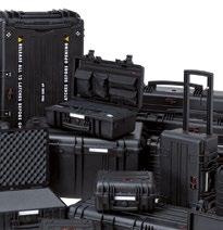 Dette er high-end kofferter produsert i et meget sterkt, co-polymer, polypropylene-plast som tåler tøffe påkjenninger fra blant annet kjemikaler, fuktighet, støv og ekstreme temperaturer.