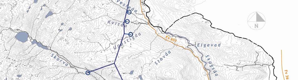 1000 km 2 og har utløp i Heddalsvatn ved Notodden. De berørte hovedelvestrekningene er Hjartdøla og Skogsåa.