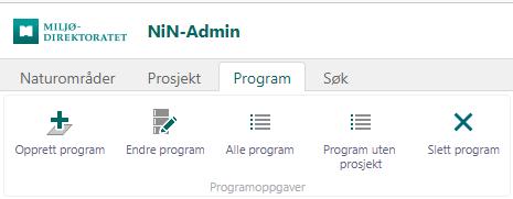 3. Program Programfanen inneholder funksjonalitet for å opprette og redigere program: 3.