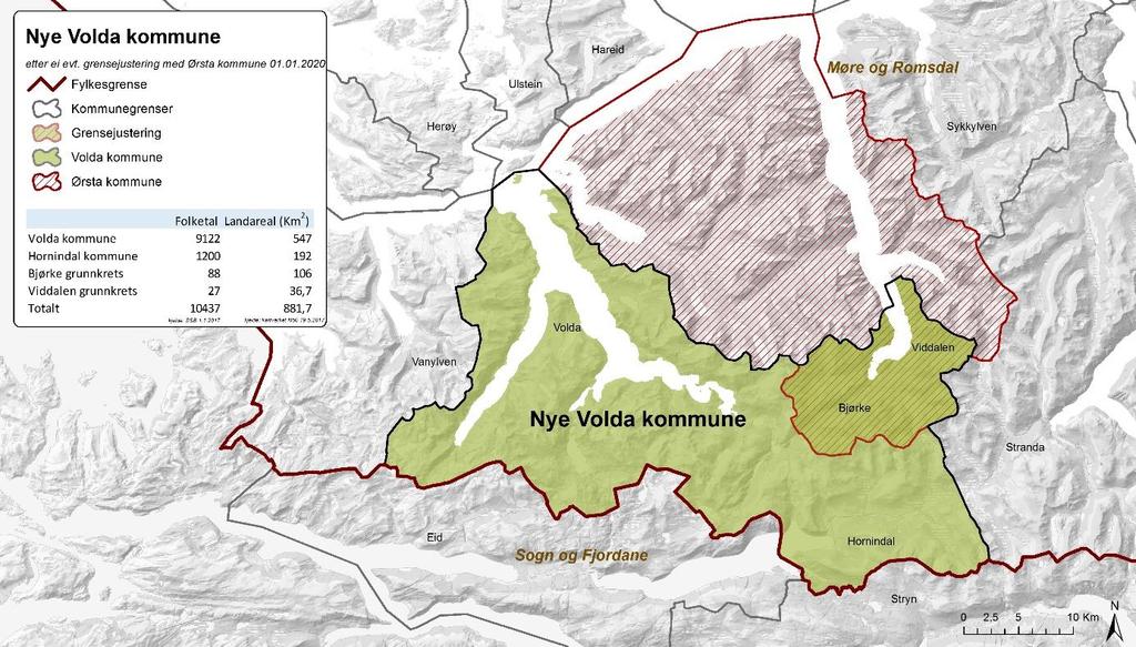 frå 1. jan. 2020 Fig.2 Nye Volda kommune frå 1.