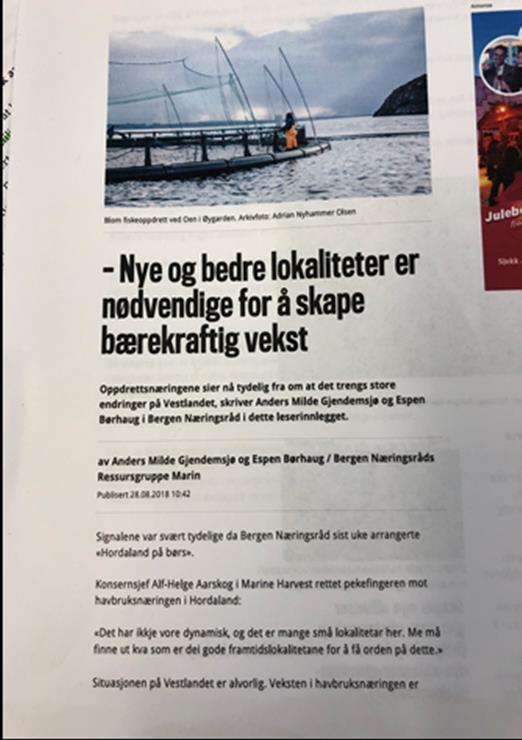 Planlegging i produksjonsområda Kommunane sitt viktigaste verkemiddel for at produksjonsområda ikkje skal vere raude, er å setje av areal for akvakultur